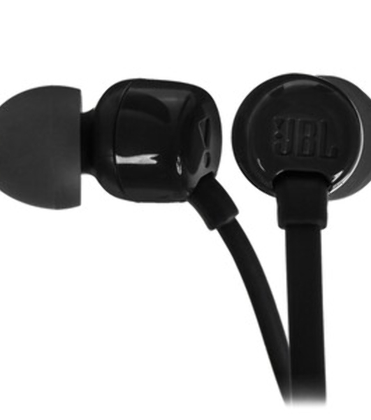 Проводные наушники JBL Tune 110 черный, внутриканальные, Jack 3.5 мм