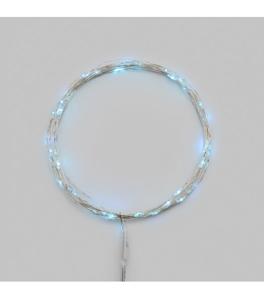 Гирлянда светодиодная Роса 5м 50 LED ГОЛУБОЙ IP20 2хАА (в комплект не входят) NEON-NIGHT