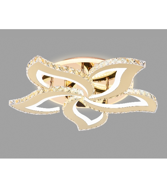 Потолочный светодиодный светильник Ambrella light FA1724/5 GD золото 3000K/4200K/6400K 113W 630*600*100 (ПДУ РАДИО 2.4G)