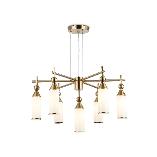Люстра Ambrella light LH55278/7 BS/FR латунь/белый матовый E14*7 max 40W D640*1390