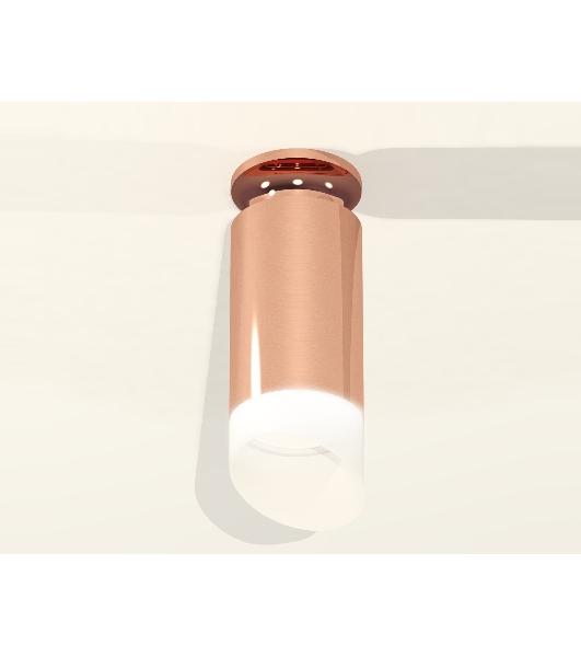 Светильник Ambrella Light XS6326083 PPG/FR золото розовое полированное/белый матовый MR16 GU5.3 (N6906, C6326, N6256)