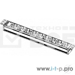 Блок розеток Rem-10 без шнура с инд., 9 Sсhuko, вход IEC 60320 C14, 10A, алюм., 19