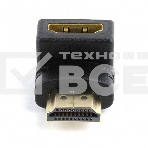 Переходник Cablexpert HDMI-HDMI 19F/19M, угловойсоединитель 90 градусов, золотые разъемы (A-HDMI90-FML), фото5