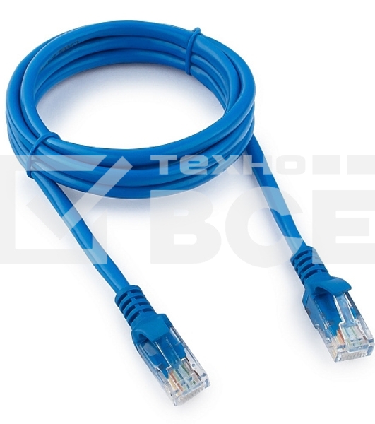Патч-корд UTP Cablexpert кат.5e, 1.5м, литой, многожильный (синий)