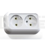 Розетка 2-м Кунцево ОП Валентина 10А IP20 РА10-382 бел. 5416, фото5