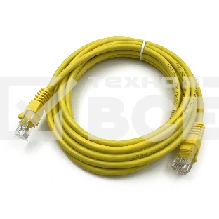 Патч-корд Buro UTP cat5E 3м желтый RJ-45 (m)-RJ-45 (m)