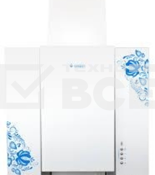 Вытяжка наклонная Gefest ВО 3603 К18 белый, 60 см, 550 куб. м/ч, 65 дБ