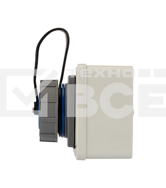 Розетка настенная влагозащищенная с крышкой 16 А, 2Р+РЕ, IP68 Rexant