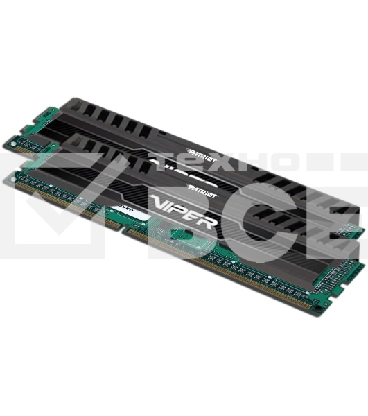 Оперативная память Patriot Viper 3, DDR3, 16GB (2x8 GB), 1600 MHz, CL10, радиатор, черный