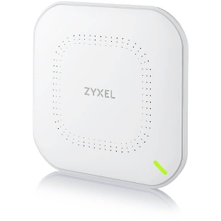 Гибридная точка доступа Zyxel NebulaFlex NWA90AX, WiFi 6, 802.11a/b/g/n/ac/ax (2,4 и 5 ГГц), MU-MIMO, антенны 2x2, до 575+1200 Мбит/с, 1xLAN GE, PoE, защита от 4G/5G, БП в комплекте