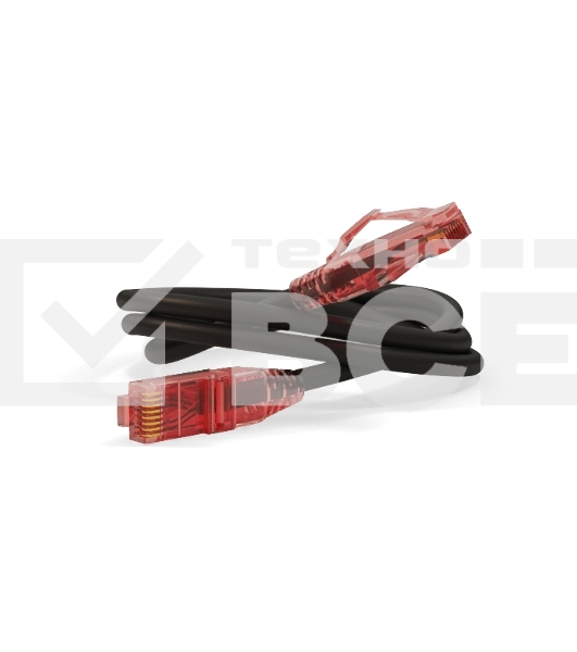 Патч-корд Hyperline PC-LPM-UTP-RJ45-RJ45-C5e-2M-LSZH-BK U/­UTP, Cat.5е, LSZH, 2 м, черный