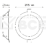 Светильник Gauss Elementary Downlight 5Вт 4000K белый круглый (9100420205), фото 1