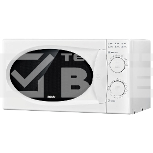 Микроволновая печь BBK 20MWS-803M/W белый, 20 л, 800 Вт, поворотный механизм