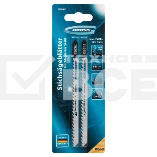 Полотна для электролобзика  по дереву, 2 шт. ( 3103L - T301DL ) Gross