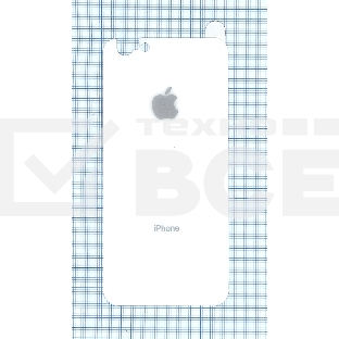 Защитное заднее стекло для iPhone 6/6S белый