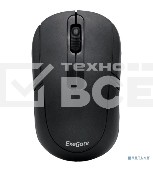Мышь беспроводная ExeGate Professional Standard SR-9021 черный, 1200 dpi, радиоканал, USB, кнопки - 3