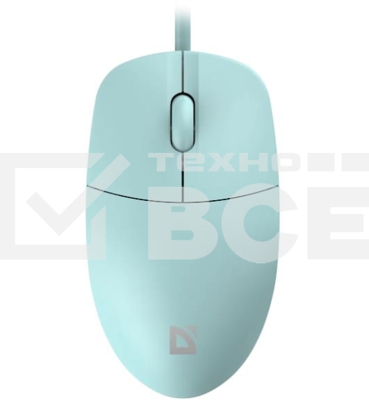 Мышь проводная Defender Azora MB-241 голубой, 1200 dpi, USB, кнопки - 3