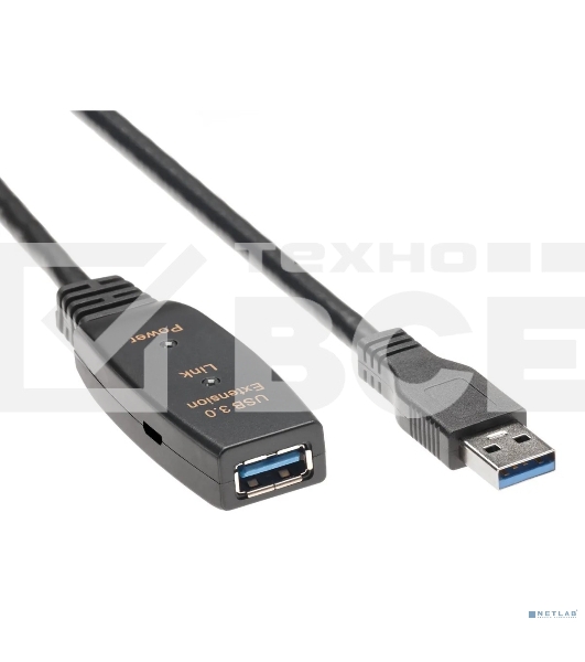 Кабель-адаптер USB3.0-repeater, удлинительный активный <Am-->Af> 15м QUST/qust<ACU827A-15M>