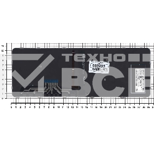 Клавиатура для ноутбука HP EliteBook Folio 1000 1040 G3 черная с сереристой рамкой и подсветкой