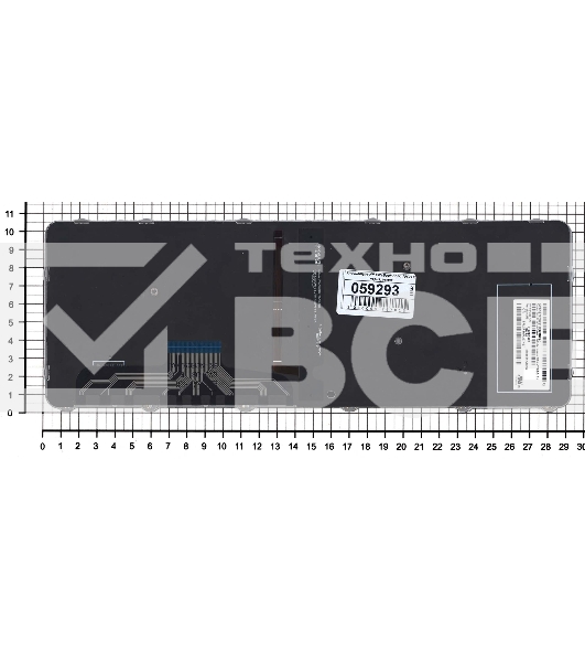 Клавиатура для ноутбука HP EliteBook Folio 1000 1040 G3 черная с сереристой рамкой и подсветкой