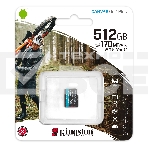 Флеш карта Kingston microSD 512GB microSDXC Class 10 UHS-I U3 V30 Canvas Go Plus 170MB/s, фото10