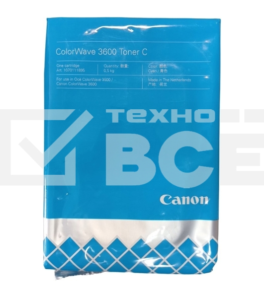 Картридж лазерный Canon ColorWave 3600 Toner C (3281C002) голубой для Canon Oce ColorWave 3600