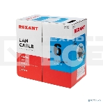 Кабель витая пара Rexant U/UTP, категория 6, ZH нг(А)-HF, 4PR, 23AWG, внутренний, серый, 305 м, фото7