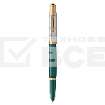 Ручка перьевая Parker 51 Premium (CW2169074) Forest Green GT F сталь нержавеющая подар.кор., фото2