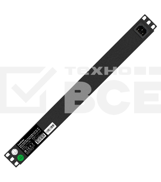 Блок розеток горизонтальный ExeGate ServerPro PDU-19H607 Al-6S-C14-SW-SPD1, 19
