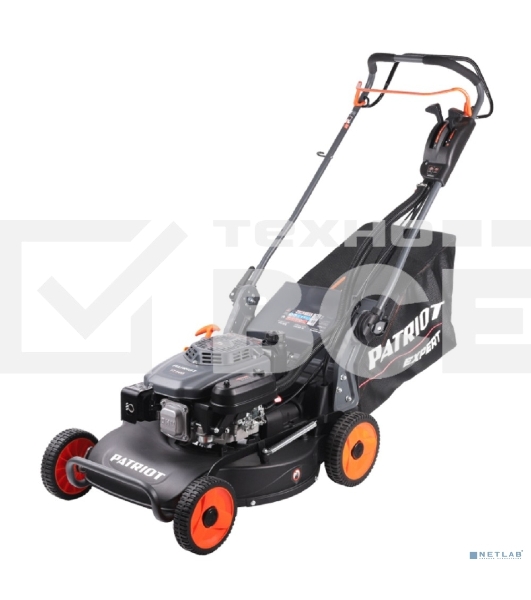 Газонокосилка бензиновая PATRIOT PT 54AS, 53 см, самоходная(3 скорости), 7,5л.с., алюминиевая дека, крданная передача на редуктор колес травосборник 75л