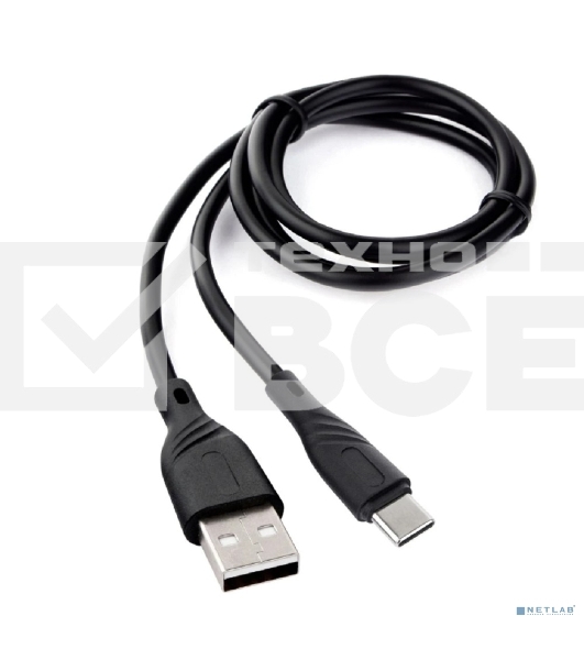 Кабель USB 2.0 Cablexpert CCB-USB2-AMCMO1-1MB, AM/Type-C, издание Classic 0.1, длина 1м, черный, блистер