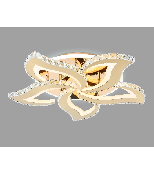 Потолочный светодиодный светильник Ambrella light FA1724/5 GD золото 3000K/4200K/6400K 113W 630*600*100 (ПДУ РАДИО 2.4G)