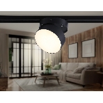 Трековый однофазный светодиодный светильник Ambrella light GL6877 BK черный LED 16W 3000K D115*90, фото5