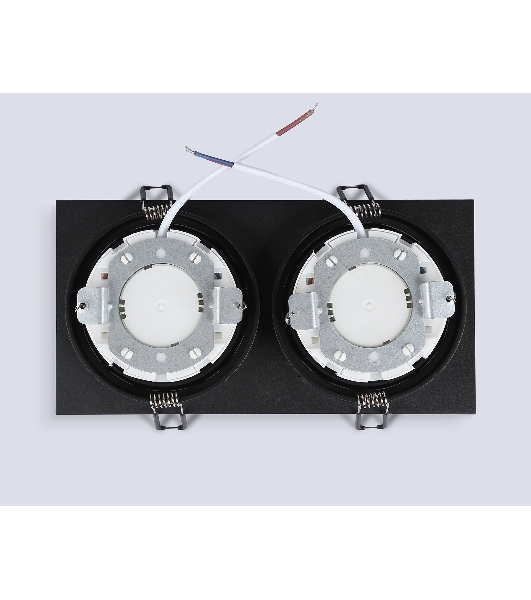 Светильник Ambrella light TN6615/2 BK черный IP44 GX53/2 max 15W 215*110*24