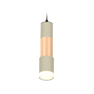 Светильник Ambrella Light XP7423062 SGR/PPG/CL серый песок/золото розовое полированное/прозрачный MR16 GU5.3