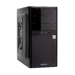 Корпус Minitower Exegate MA-371X Black, mATX <UN500, 120mm> 2*USB+2*USB3.0, Audio