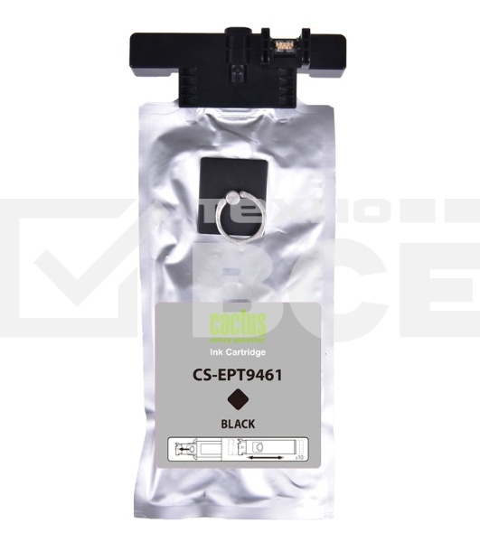 Картридж струйный Cactus CS-EPT9461 (T9461) черный пигментный (180 мл) для Epson WF-C5290DW/WF-C5790DW