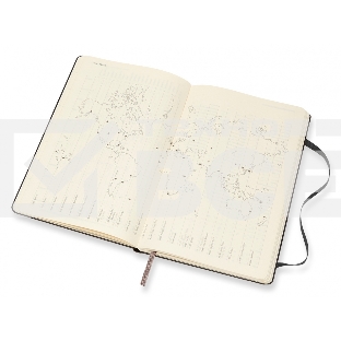 Еженедельник Moleskine CLASSIC WKLY VERTICAL LARGE 130х210мм 144стр. фиксирующая резинка черный