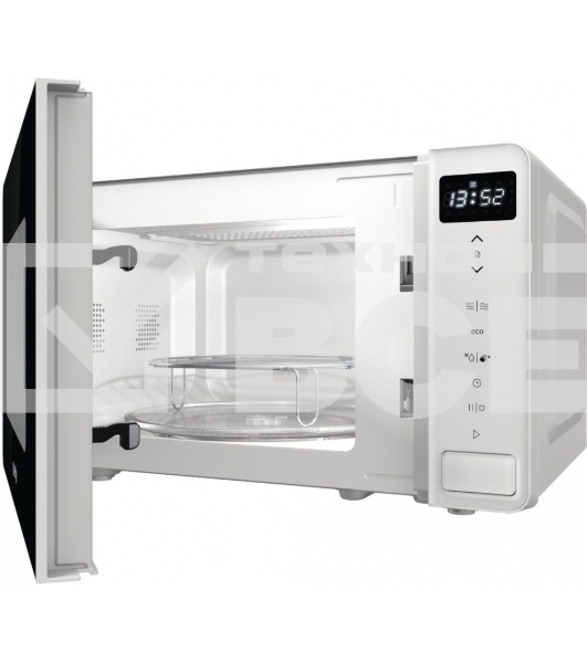 Микроволновая печь Gorenje MO20S4W белый, 20 л, 800 Вт, переключатели - сенсор
