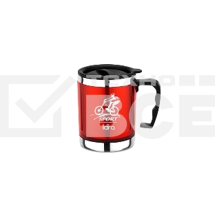 Термокружка LARA LR04-31 400 мл, высота 11 см, диаметр 8 см, стальная внутренняя поверхность