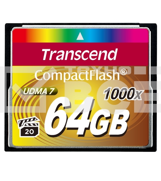 Флеш карта CF 64Gb Transcend TS64GCF1000 (1000X) 