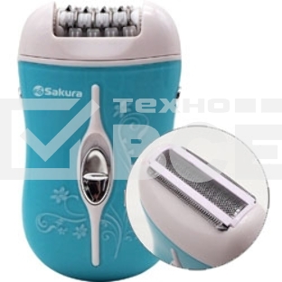 Эпилятор Sakura SA-5540SBL 2нас+бритва 2скор аккум