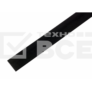 Термоусаживаемая трубка Rexant 13,0/6,5 мм, черная, упаковка 50 шт. по 1 м