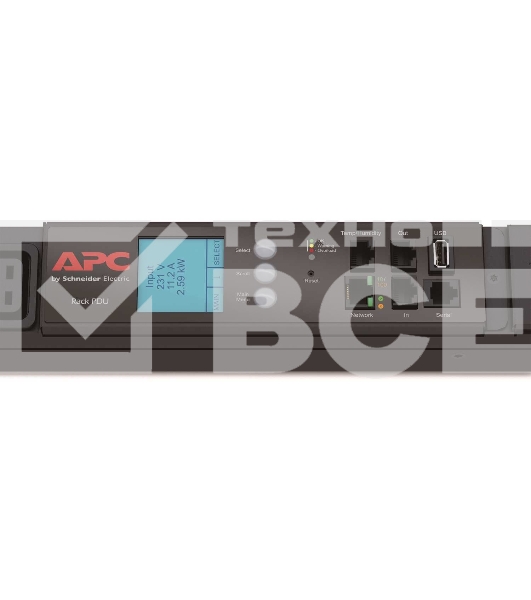 ПДУ APC AP8886 2G, 22.0kW(32A) 17.3kW(24A), 230V, (30) C13 & (12) C19