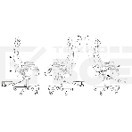 Кресло игровое Knight OUTRIDER черный/фиолетовый ромбик эко.кожа с подголов. крестовина металл, фото3