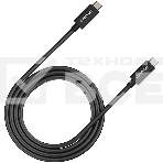 Кабель CANYON, U4-CC-5A1M-E, USB4 TYPE-C to TYPE-C cable assembly 40G 1m 5A 240W(ERP) with E-MARK, CE, ROHS, black, фото2