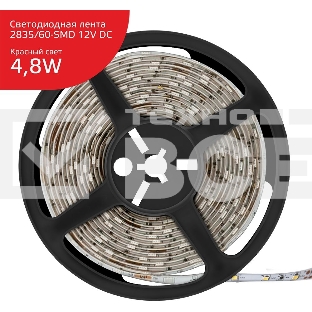 Лента LED Elementary 2835 -SMD 4.8W 12V DC красный IP66 (ZIP Bag 5м)