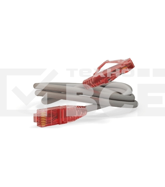 Патч-корд Hyperline U/­UTP, Cat.5e, LSZH, 3 м, серый 