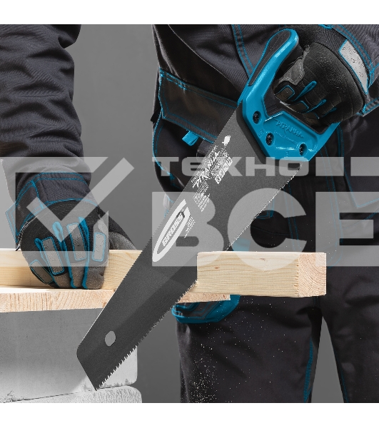 Ножовка Gross 24111 по дереву 40 3D кал.зуб тефл.покр.полотна 2-х комп.рук-ка