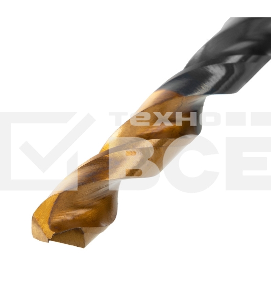 Сверло по металлу, 8,5 мм, HSS-Tin, Golden Tip, 8 шт. Denzel